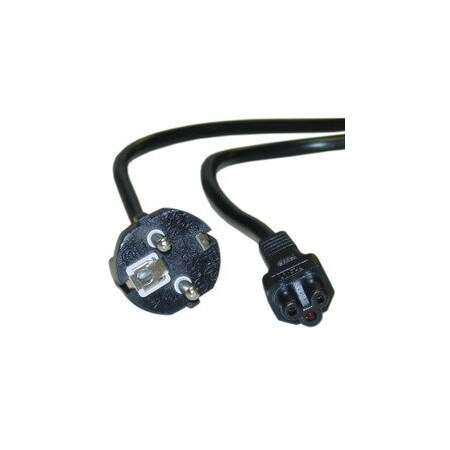 Cable Wholesale European Notebook/Laptop Power Cord, Europlug or CE 7/7 to C5, Polarized, VDE Approved, 6 foot 10W1-15306